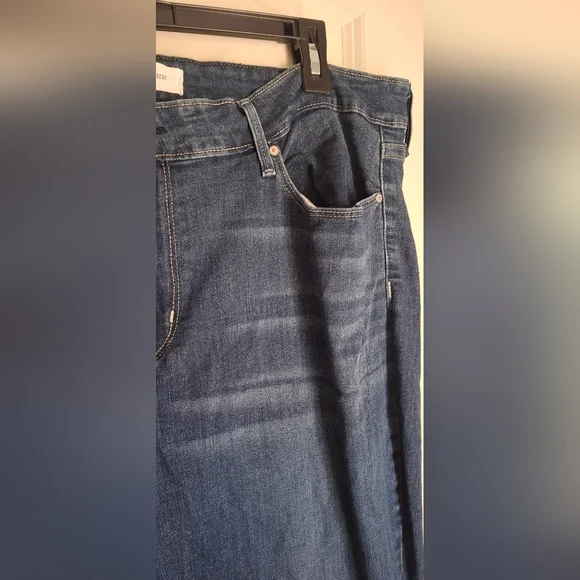 Signature Levi Strauss Mid Rise Bootcut Blue Denim Jeans Sz 35 X 32 Western Rode - Picture 7 of 9